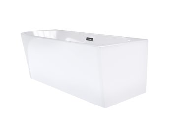 Wanna narożna przyścienna 170 cm Intero Corsan Prawa korek klik-klak czarny