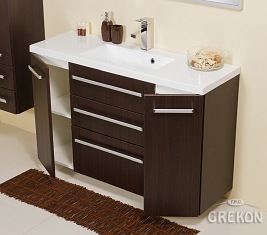 Szafka z umywalką 120/39/C3 Clever seria Fokus Wenge Mat