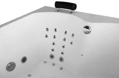 Wanna spa z hydromasażem narożna 150x150 cm MUE-0032A PRAWA