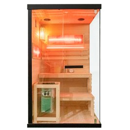 Sauna fińska 2 osobowa wysokotemperaturowa 3,5KW Harvia 120x120 cm Lark1