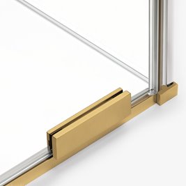 Złoty szczotkowany parawan wannowy rozsuwany 80 cm Smart Gold Brushed New Trendy EXK-7785