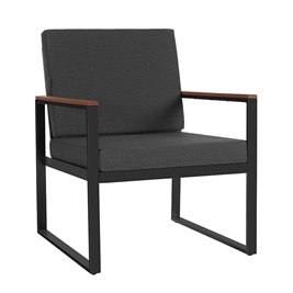 Zestaw mebli ogrodowych metalowych stół, sofa oraz fotele Carter zdjęcie 6