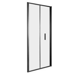 Czarne drzwi prysznicowe składane 80 cm Solid DH Kerra