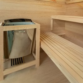 Sauna fińska 5 osobowa wysokotemperaturowa 6W Harvia 180x160 cm Lark5