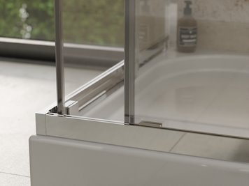 Kabina prysznicowa kwadratowa szkło grafitowe 90x90 185 cm Modern Besco