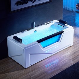 Wanna z hydromasażem prostokątna 182x82 cm Carina 938 Hydrosan