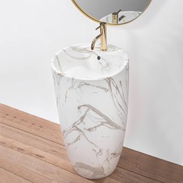 Umywalka wolnostojąca ceramiczna Anya Lava Mat Rea