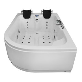 Wanna z hydromasażem dwuosobowa 180x120 cm MO-1631 Lewa