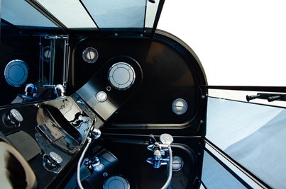 Czarna kabina prysznicowa z hydromasażem zabudowana 120x85 MO-02188BP prawa