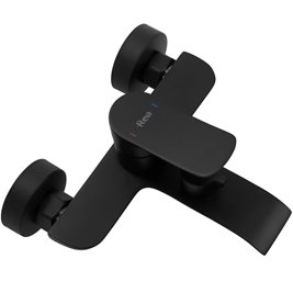 Czarna bateria wannowa Dart Rea