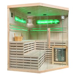 Sauna sucha fińska piec 6 KW Harvia BC60 + kamień solny 180X180X200CM MO-EA4CS Mazur