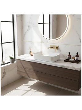 Bateria umywalkowa podtynkowa box Rea Joe złoto szczotkowane