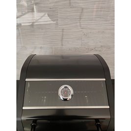 Grill gazowy ZEUS-A kolor czarny ruszt żeliwny moc 8,5 kW + pokrowiec + palnik boczny