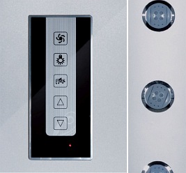 Kabina prysznicowa z jasnym środkiem niski brodzik hydromasaż 90x90 Lisa WH Kerra