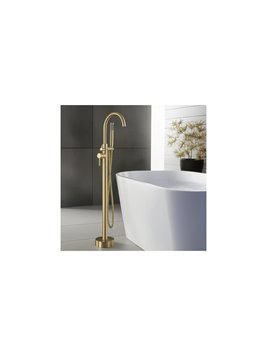 Bateria wannowa podłogowa Lungo Rea złota szczotkowana