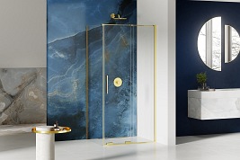 Smart Light Gold New Trendy złota kabina prysznicowa narożna prostokątna 110x80 cm EXK-4233