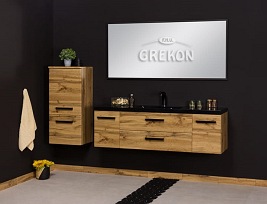 Szafka łazienkowa wisząca niska seria Fokus Loft Gante