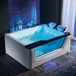 Wanna z hydromasażem prostokątna 170x130 cm Tugela-BL