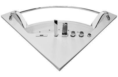 Wanna z hydromasażem przeszklona narożna 141x141 cm MO-0053