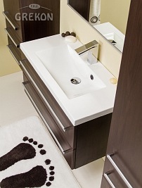 Szafka łazienkowa z umywalką 80/39/2 seria Fokus Wenge Mat