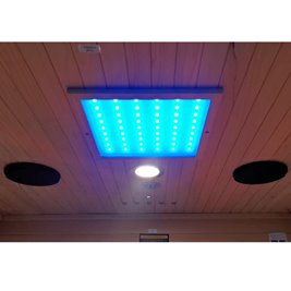 Sauna na podczerwień 4-osobowa 150x120 cm grzejniki kwarcowe i karbonowe Alta3 Infrared