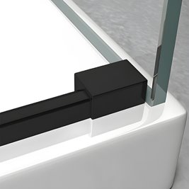 Czarna kabina prysznicowa prostokątna 100x80 szkło 8 mm ZES-KZ22A-BL-100X80