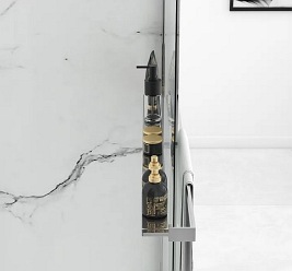 Ścianka prysznicowa z półką i wieszakiem 80 cm Aero Evo Rea