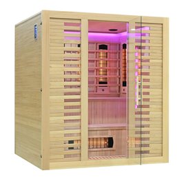 Sauna na podczerwień kamień solny 180X160X200CM MO-RL4S XL Infrared Mazur