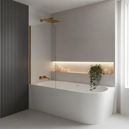 Wanna narożna lewa 170 cm ujęcie z boku