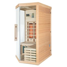 Sauna na podczerwień 3-osobowa 120x120 cm grzejniki kwarcowe i karbonowe Alta6 Infrared