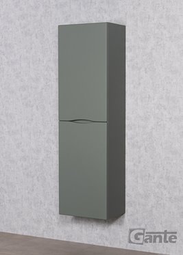 Słupek łazienkowy wiszący kolor szałwiowy ONDA 45x155 cm Gante