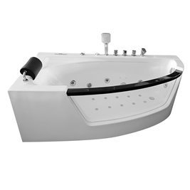 Wanna spa z hydromasażem narożna 170x85 cm MO-0076 LEWA