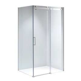 Biała kabina prysznicowa szkło 8 mm prostokątna 100x90 KZ202A