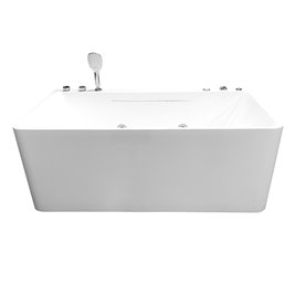 Wanna wolnostojąca z hydromasażem prostokątna konglomerat 150x75 cm MO-1801