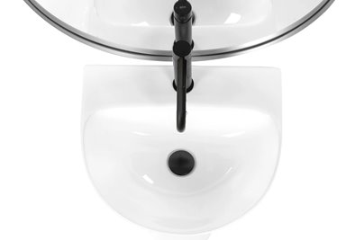 Umywalka wolnostojąca, montaż ścienny Rita Slim Rea