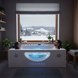 Wanna z hydromasażem prostokątna Levante 659 180x90 cm