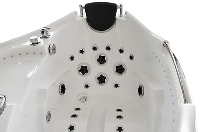 Wanna z hydromasażem narożna prawa 135x135 cm MUS-1085