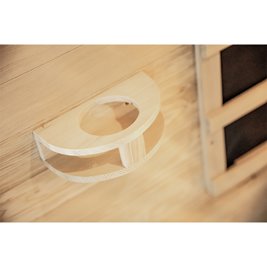 Sauna na podczerwień 3-osobowa 120x120 cm grzejniki kwarcowe i karbonowe Alta6 Infrared