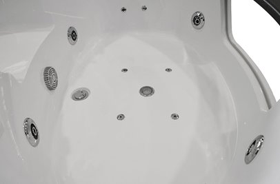 Wanna łazienkowa z hydromasażem Spa narożna 135x135 cm MO-0322