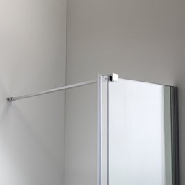 Drzwi prysznicowe rozsuwane szkło 8 mm szerokość 140 cm ASTRA-CH-DUO-140