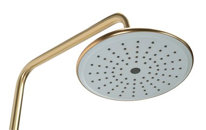 Złoty szczotkowany zestaw prysznicowy z wylewką Verso Rea Gold Brush