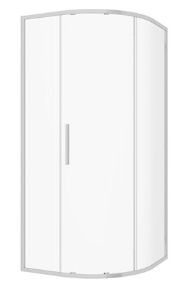 Kabina prysznicowa jednoskrzydłowa półokrągła 80x80x195 cm RPS Solid Kerra