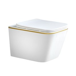 Zestaw podtynkowy stelaż GEBERIT DUOFIX + miska RAIN-WH-GL-RIM-03 + przycisk DELTA 01 biały