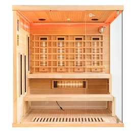 Sauna na podczerwień 4 osobowa + kamienie solne 180X160X200CM MO-EP4RSL XL Infrared Mazur