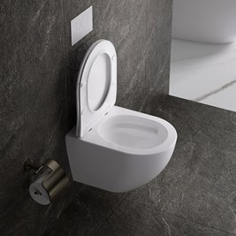 Biała miska wc wisząca Rimless NERO-WH-03 Tornado Hydrosan