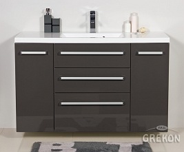 Szafka wisząca z umywalką 120/39/C3 seria Fokus Sz