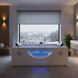 Wanna z hydromasażem prostokątna Levante 659 180x90 cm