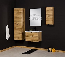 Szafka łazienkowa wisząca dąb naturalny 30x72 cm Victa Gante