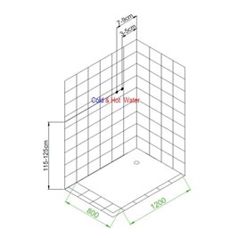Kabina prysznicowa zabudowana prostokątna profil szczotkowany 120x80 Alma Lewa