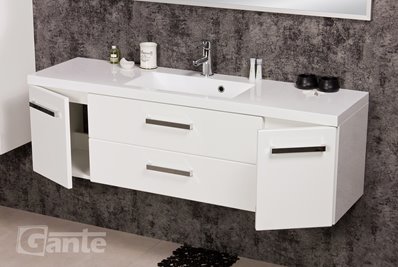 Szafka z umywalką dolomitową 140/39C Clever seria Fokus B